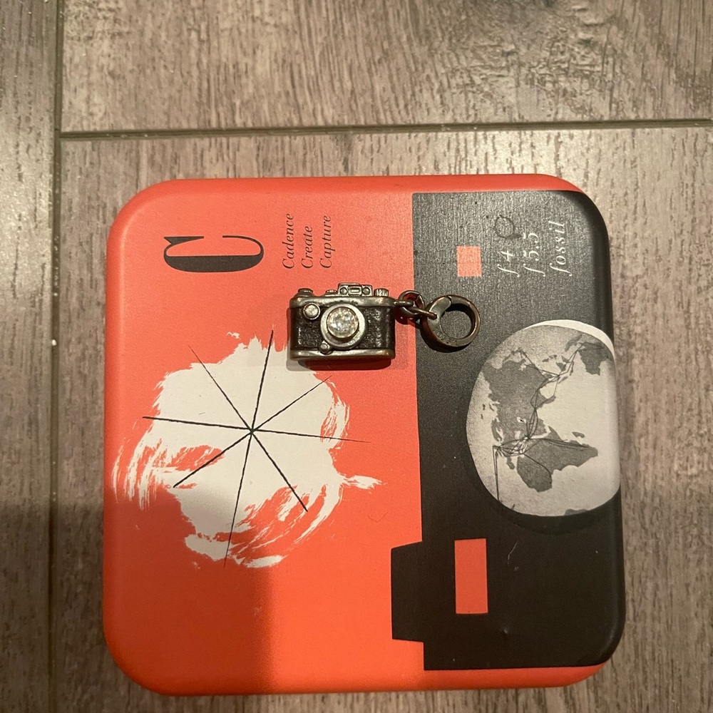 Camera Fossil Charm